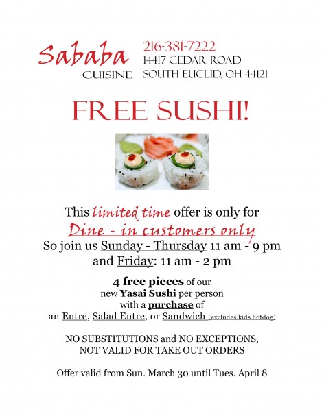 Free Sushi