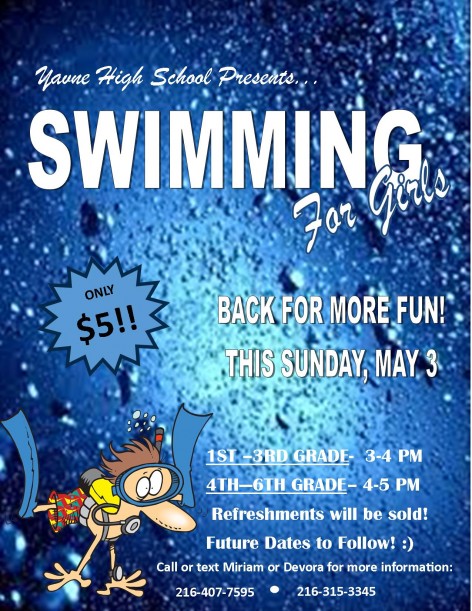 SWIMMING FLYERmay3