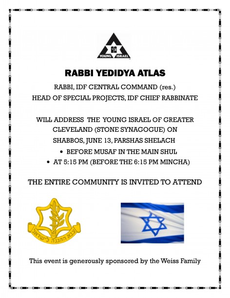 Rabbi Atlas IDF.06.13.15