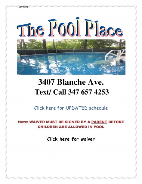 Pool Ad for Local Jewish News