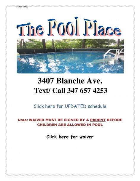 Pool Ad for Local Jewish News