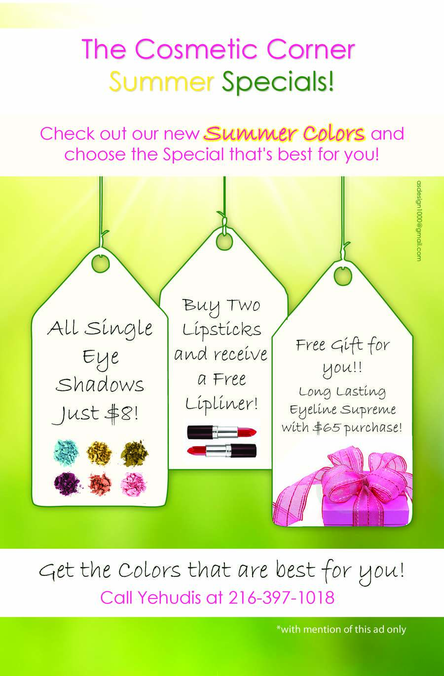 The Cosmetic Corner Summer Specials