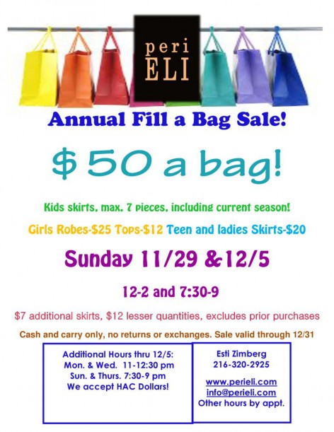 fill a bag sale jan 15