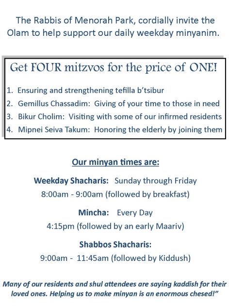 Minyan Ad