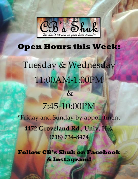 Open Hours this Week