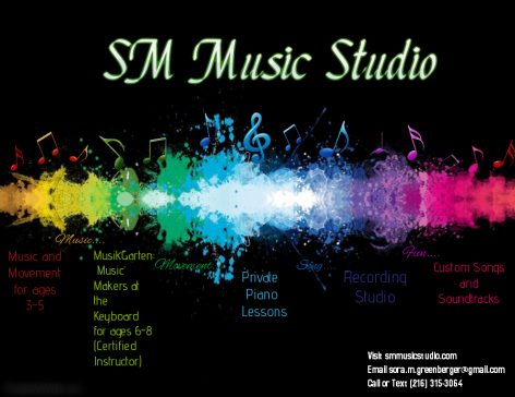 SM Music Studio Flyer