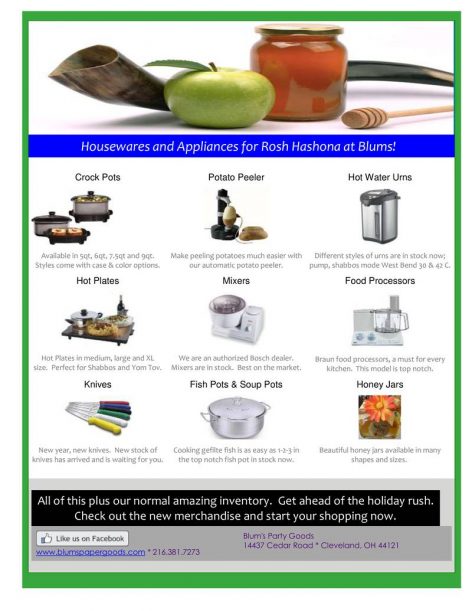 2016-09-05 - Housewares and Appliances for Rosh Hashona at Blum