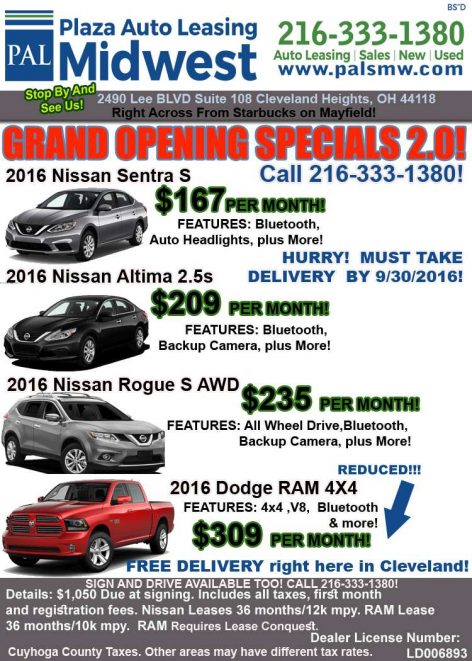 Plaza Auto Leasing Midwest – Grand Opening Specials 2.0! - 472 x 661 jpeg 86kB