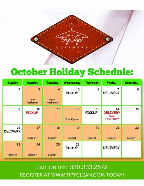 2016-09-24-tip-top-oct-16-holiday-schedule