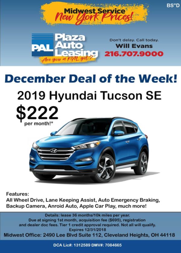 Plaza Auto Leasing Deal of the Week!
