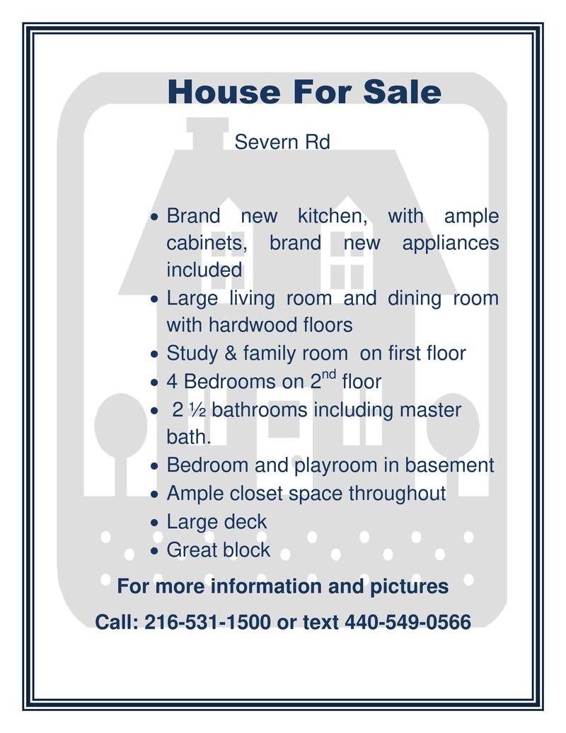 Severn Road House for Sale!