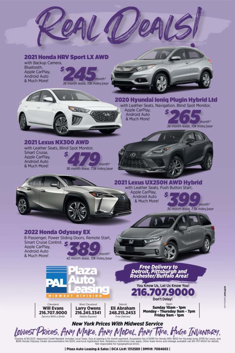 Plaza Auto Leasing Midwest Deals!